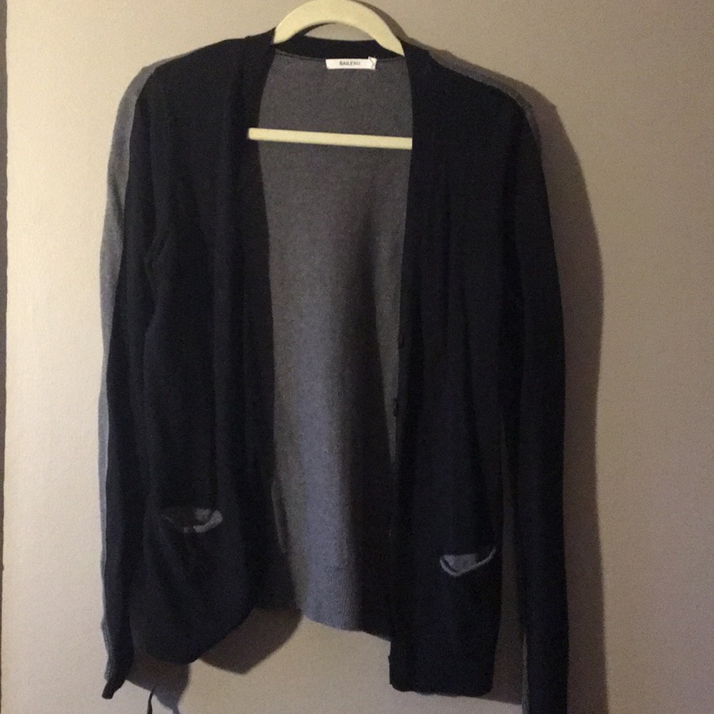 Black and Gray Bailey44 Cardigan